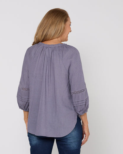 Woodford Blouse - Dusty Lavender