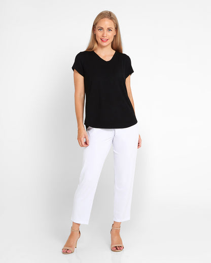 Gianna Pants Petite - Cool White