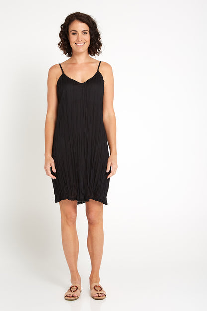 Orientique Reversible Cotton Slip - Black