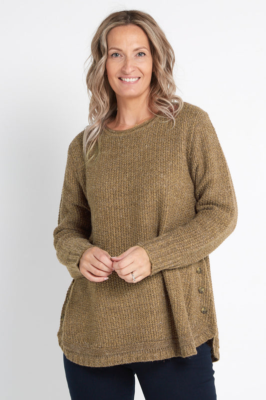 Paris Knit Jumper - Olive
