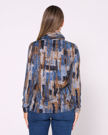 Lani Knit Top & Snood - Blue Canyon