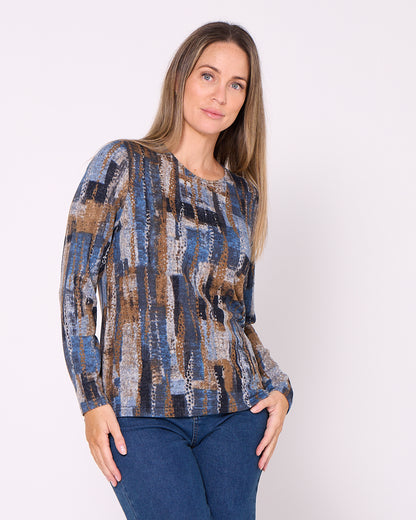 Lani Knit Top & Snood - Blue Canyon