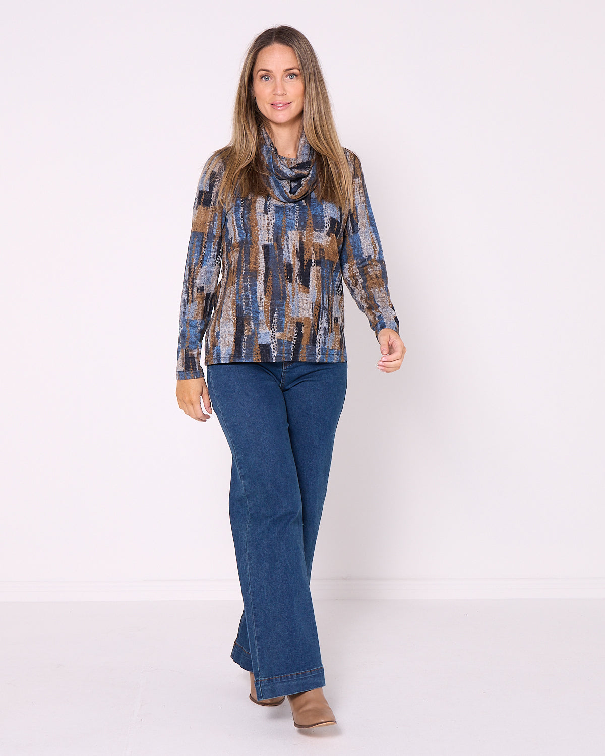 Lani Knit Top & Snood - Blue Canyon
