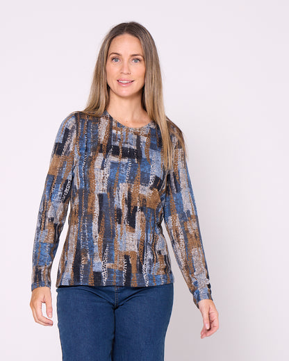 Lani Knit Top & Snood - Blue Canyon