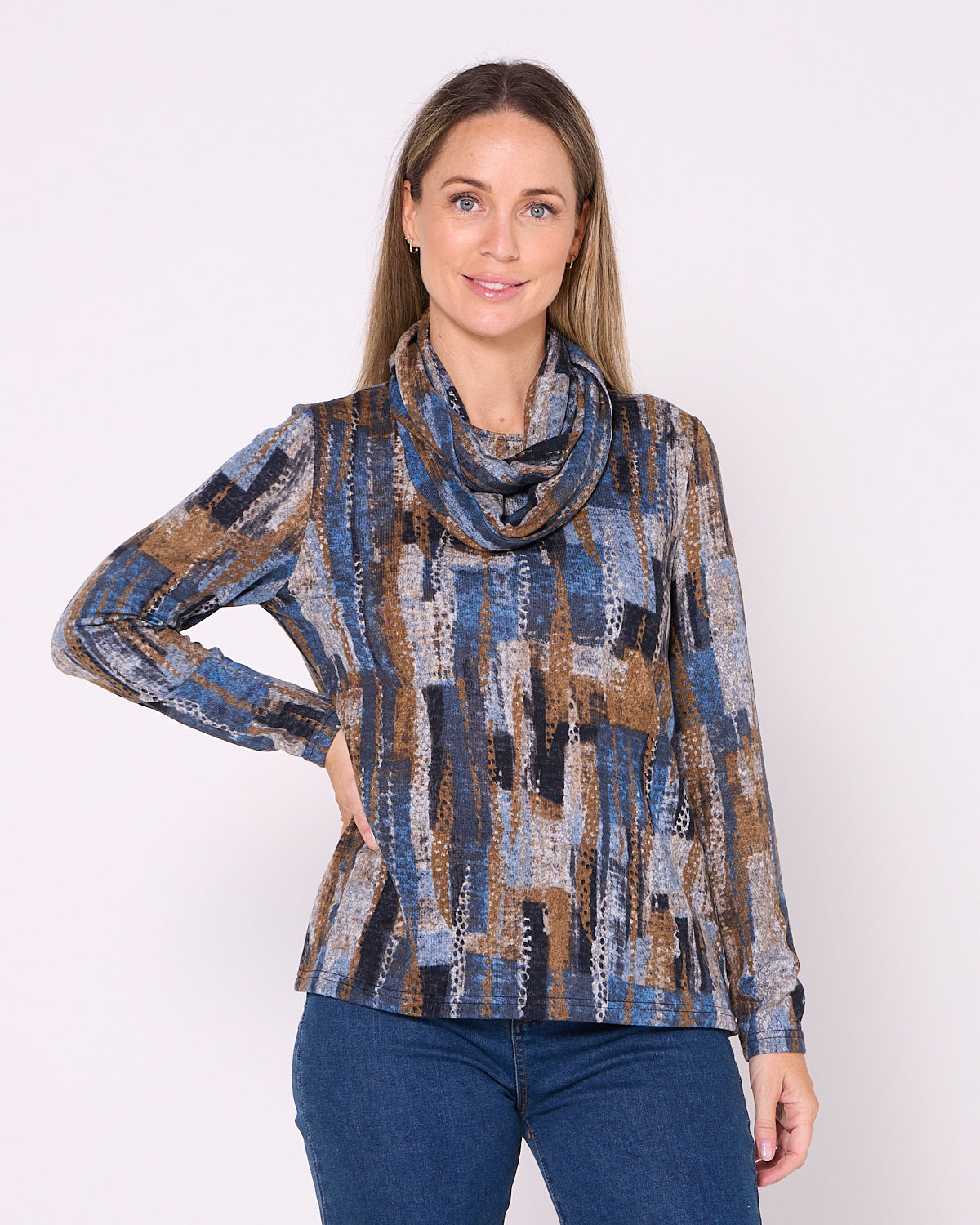 Lani Knit Top & Snood - Blue Canyon