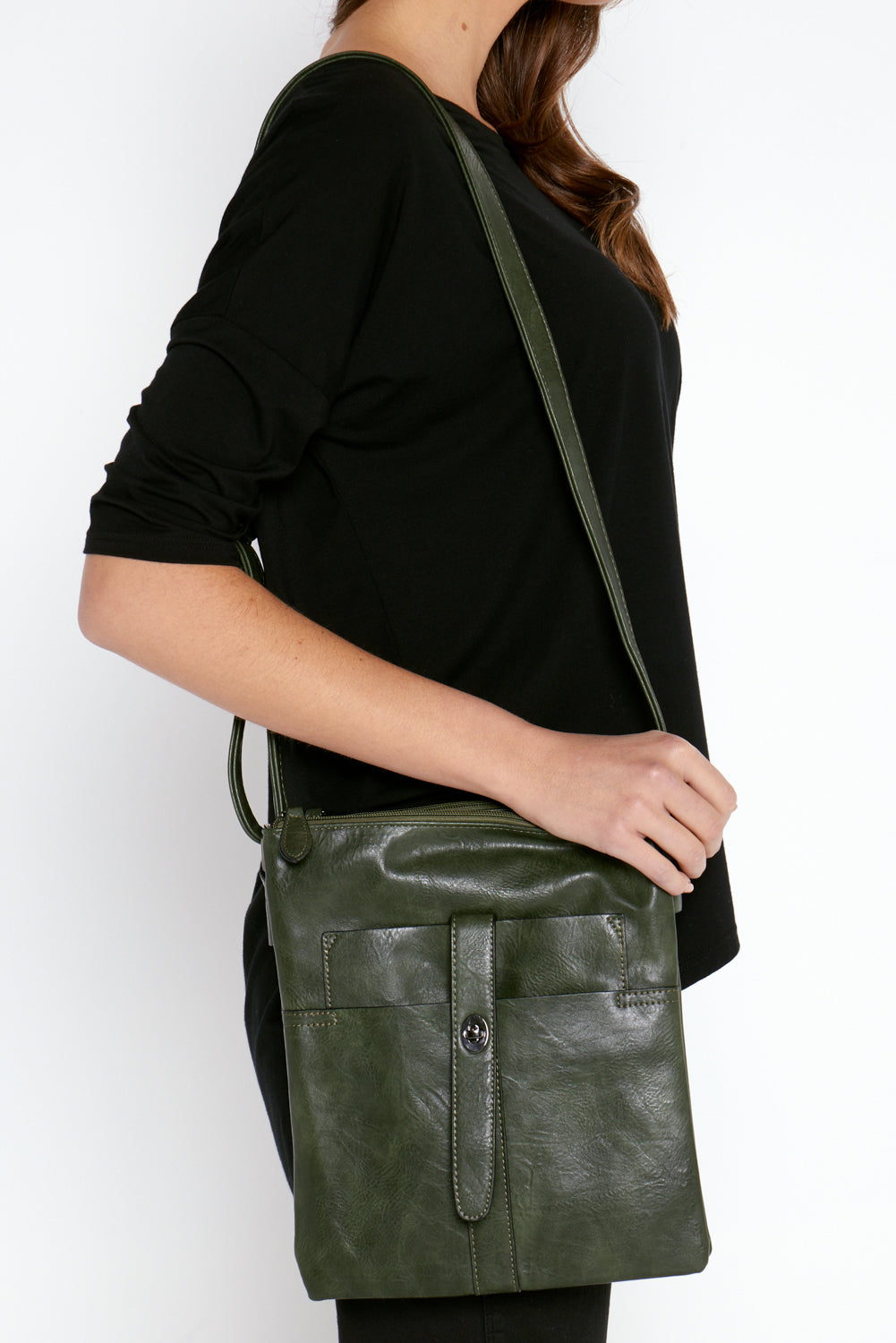 Green satchel clearance bag