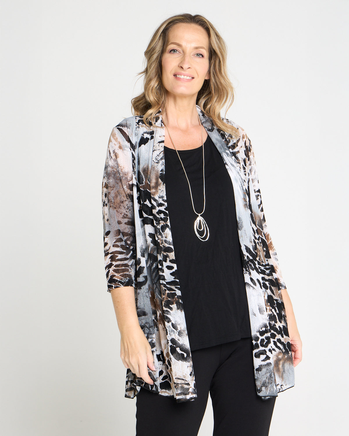 Lexie Easy Fit Jacket - Tundra Leopard