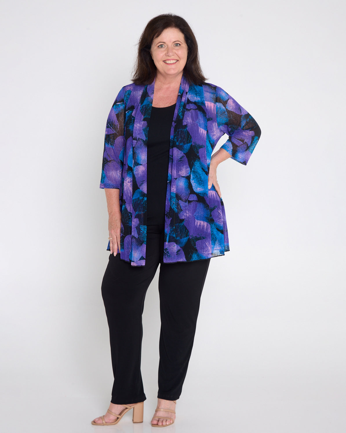 Lexie Easy Fit Jacket - Midnight Flora