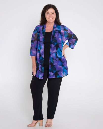 Lexie Easy Fit Jacket - Midnight Flora