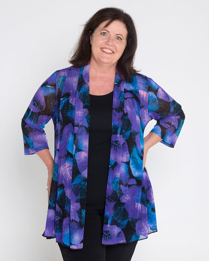 Lexie Easy Fit Jacket - Midnight Flora
