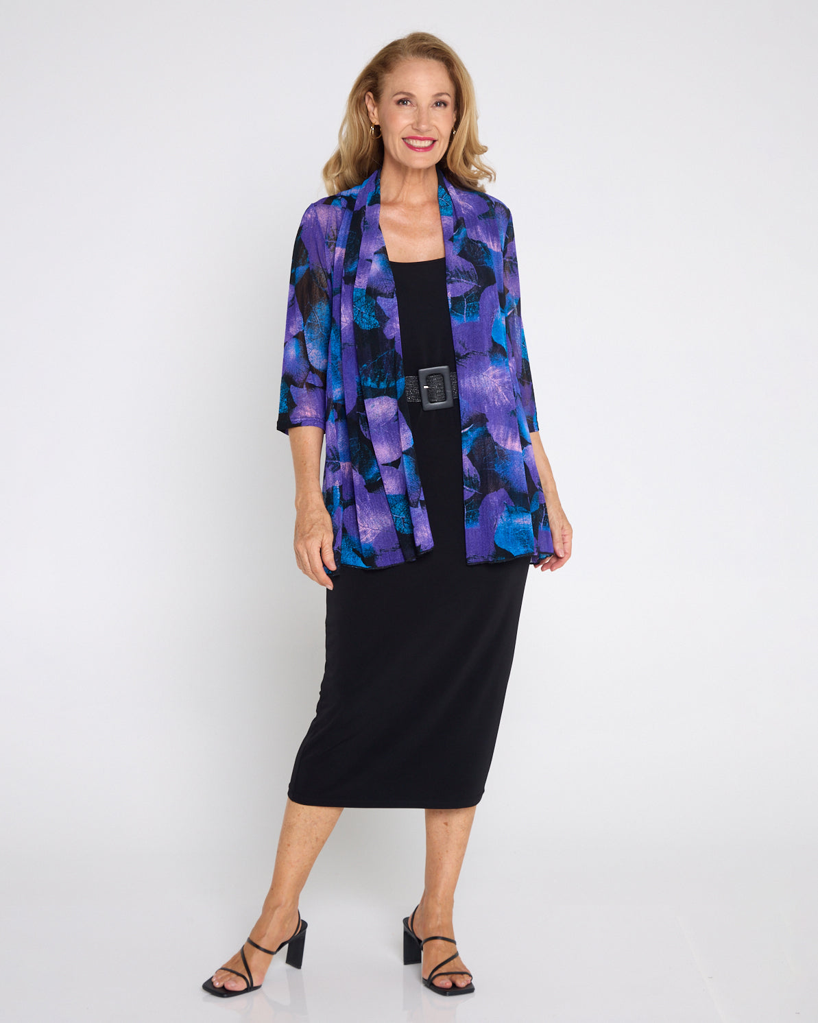 Lexie Easy Fit Jacket - Purple Botanical