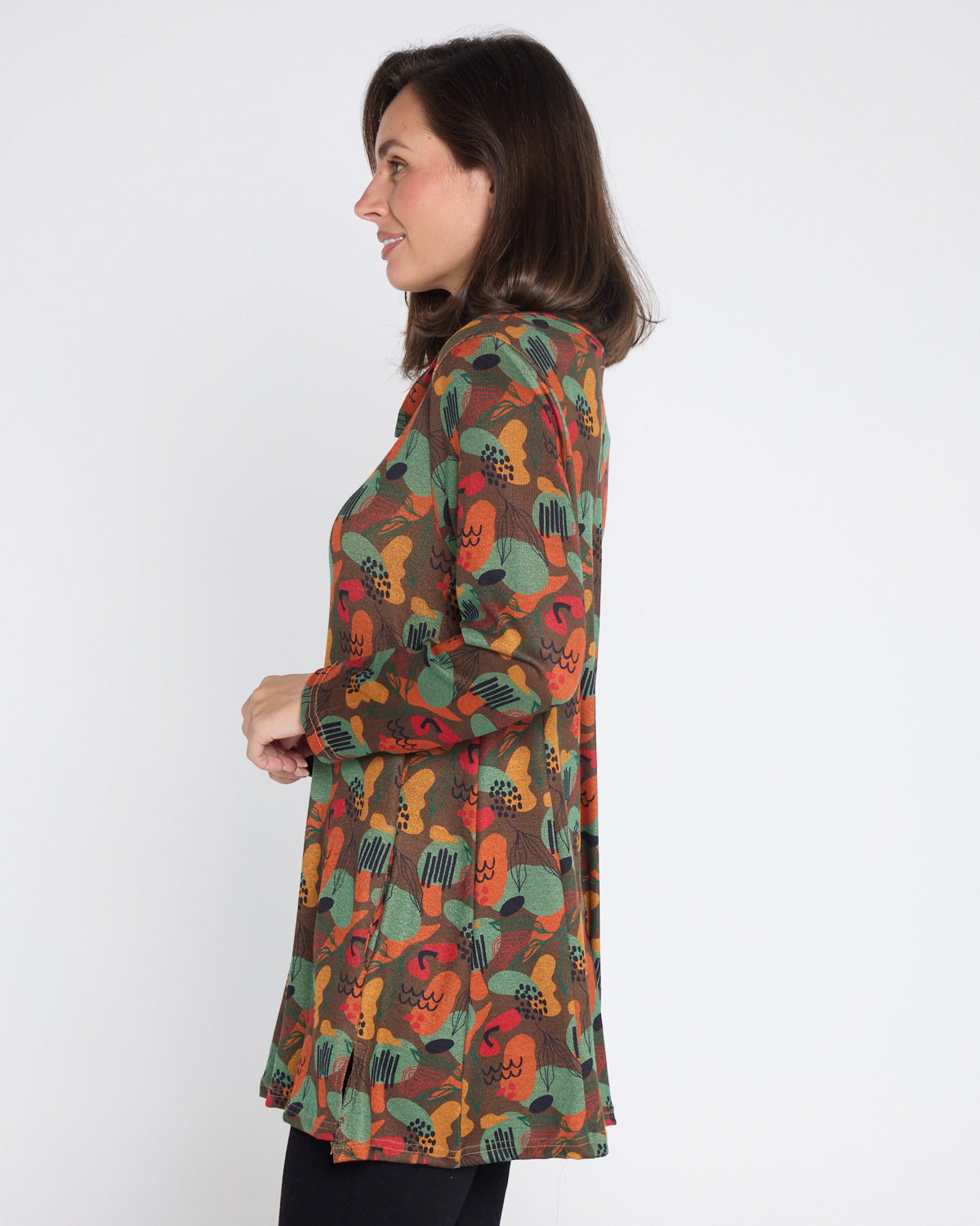 Lina Cowl Knit Tunic - Autumn Whimsy