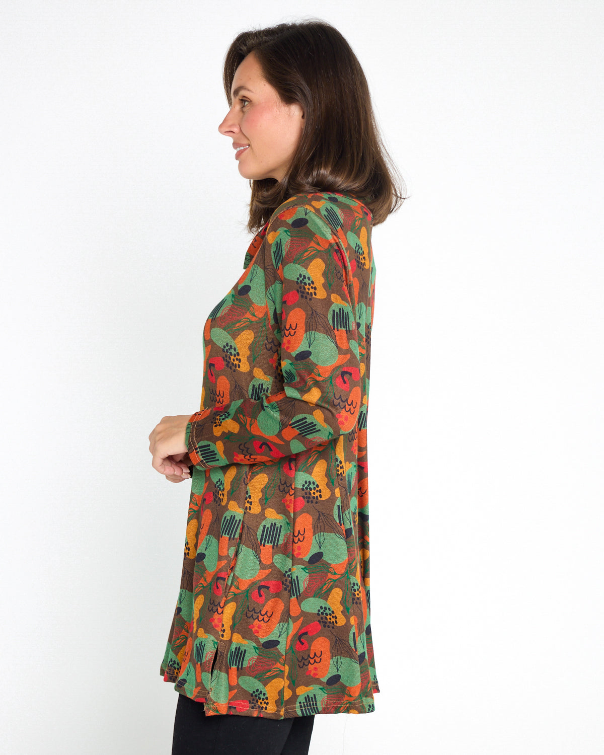 Lina Cowl Knit Tunic - Autumn Whimsy