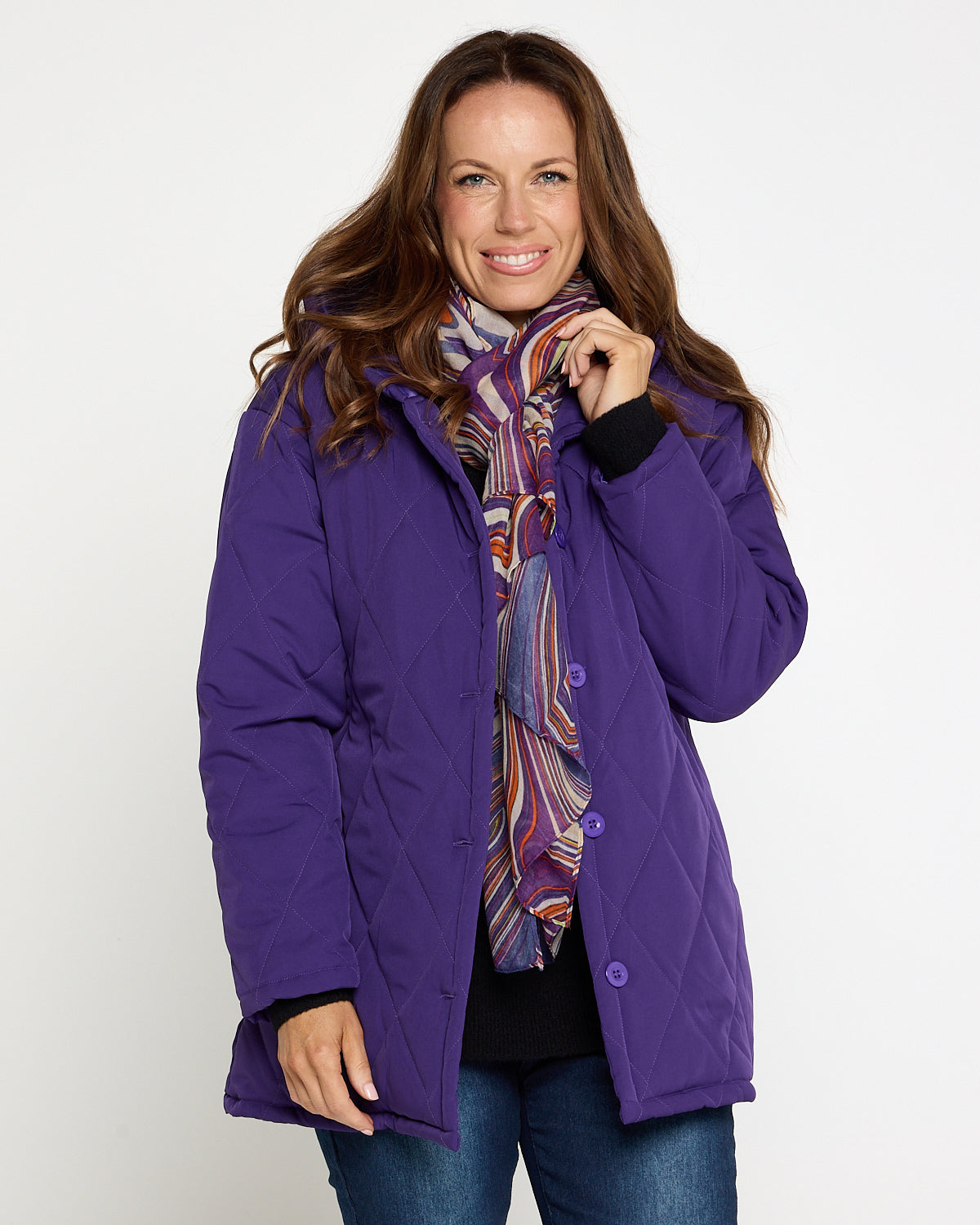Linden Hooded Puffer Jacket Purple – TULIO Fashion