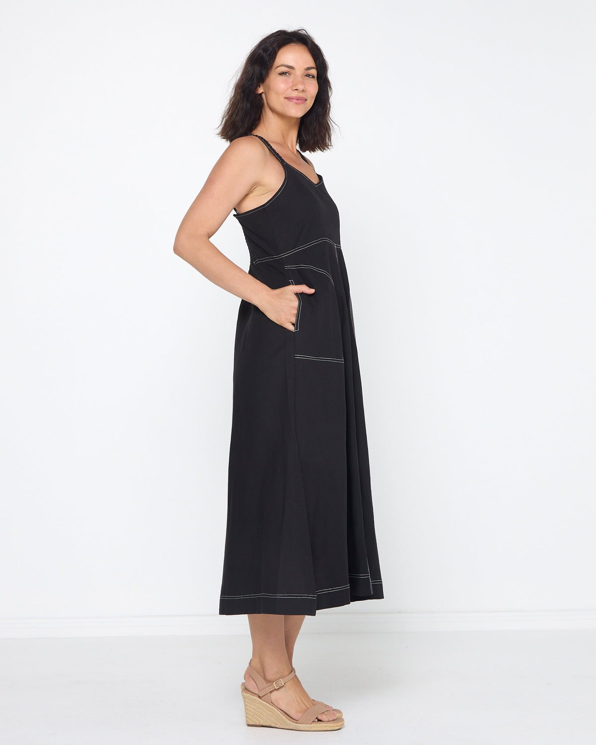 Bridgewater Strappy Dress - Black