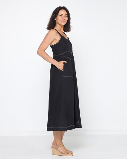 Bridgewater Strappy Dress - Black