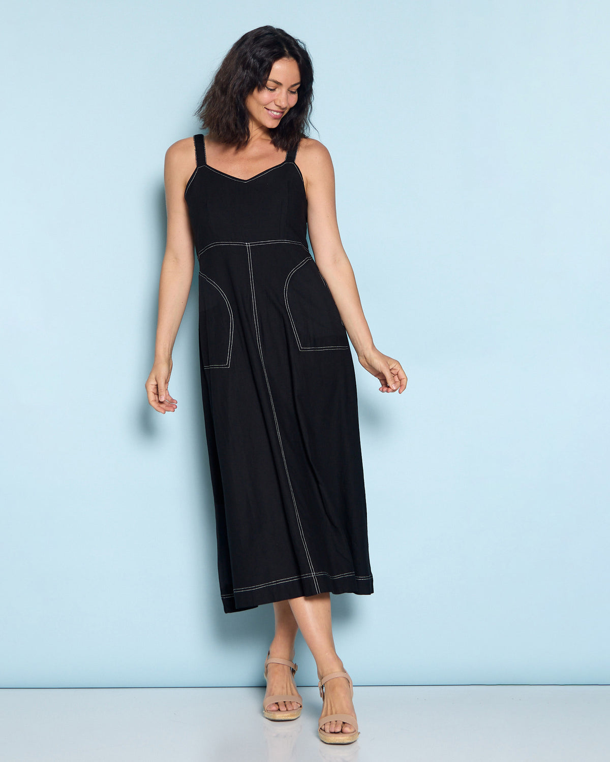 Bridgewater Strappy Dress - Black