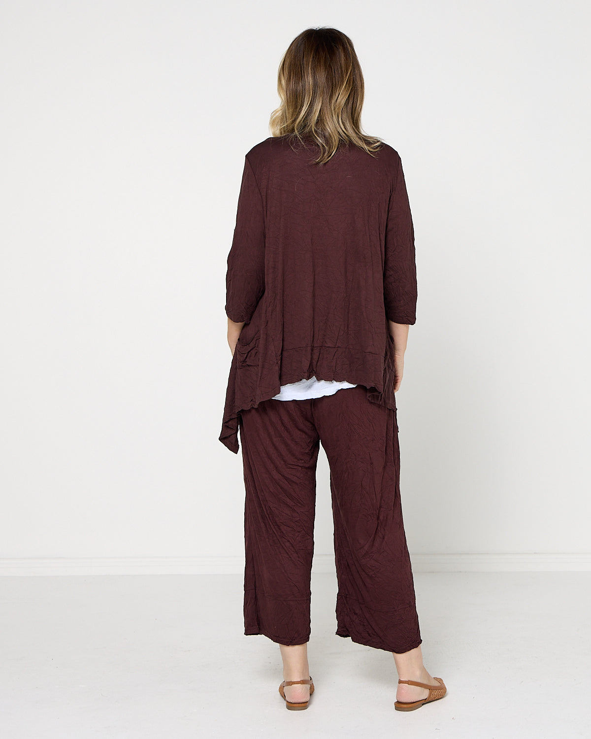 Teegan Crush Cardigan - Chocolate