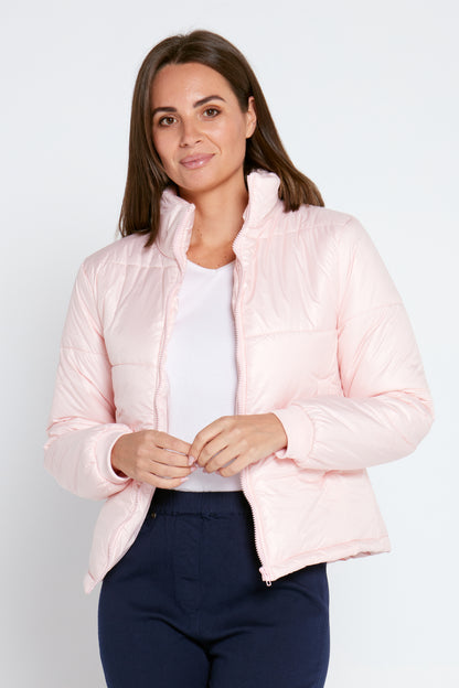 Lola Puffer Jacket - Pastel Pink