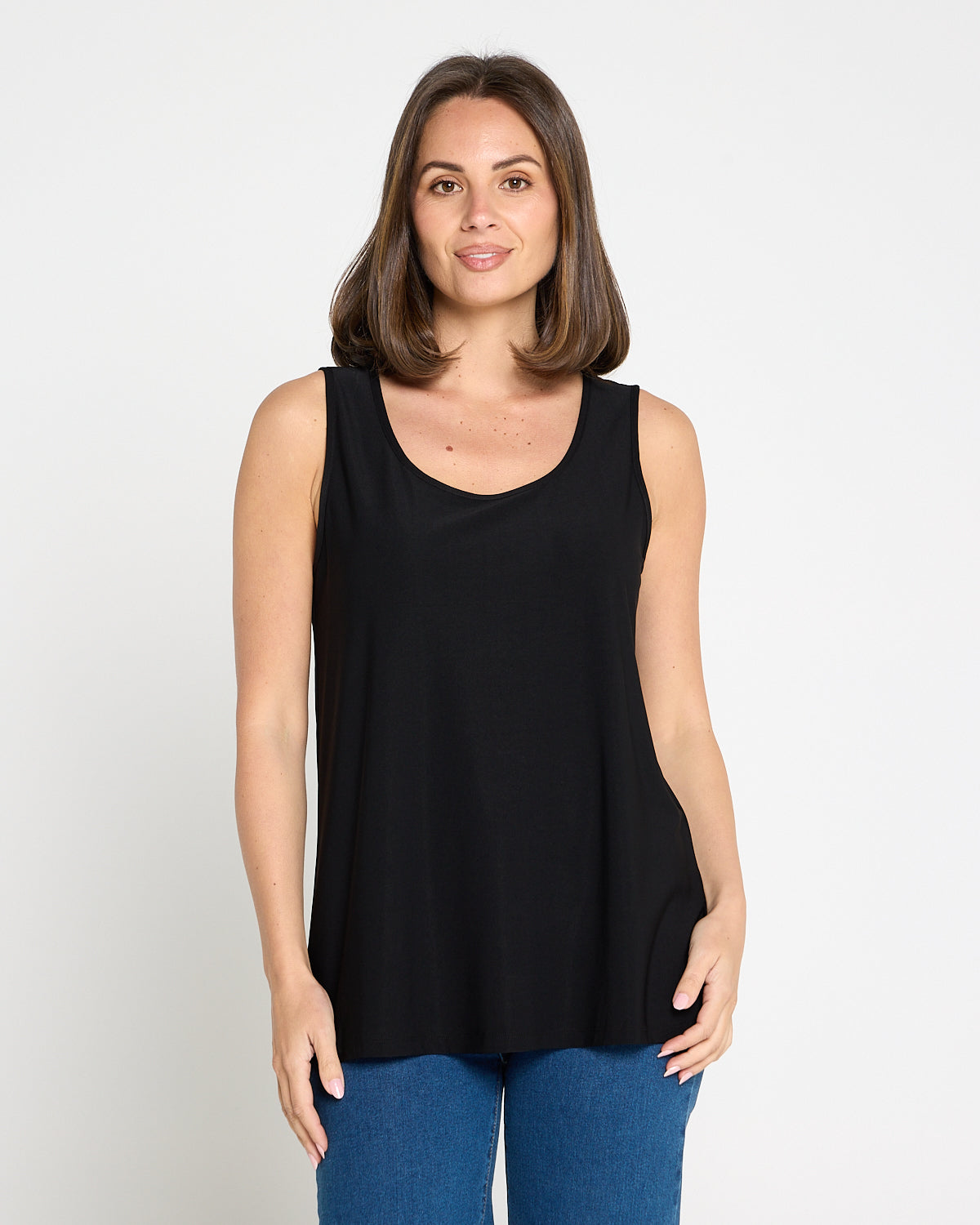 Long Line Tank - Black