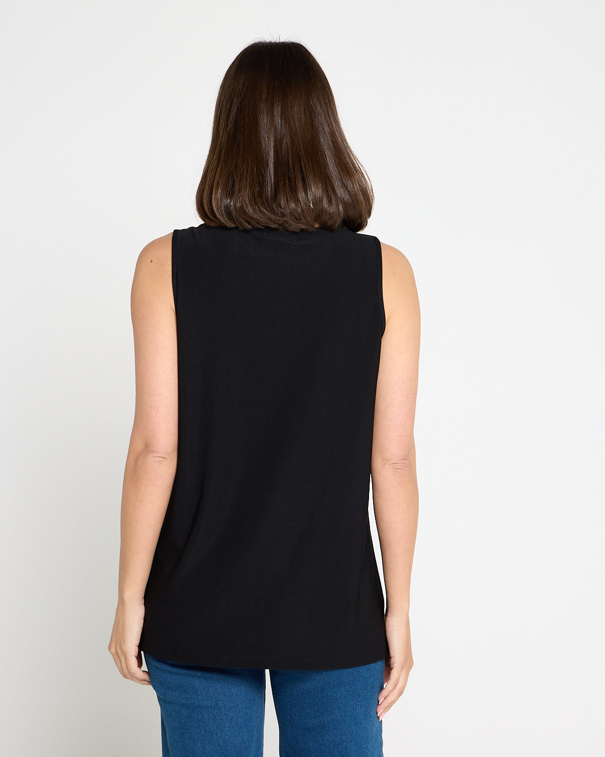 Long Line Tank - Black
