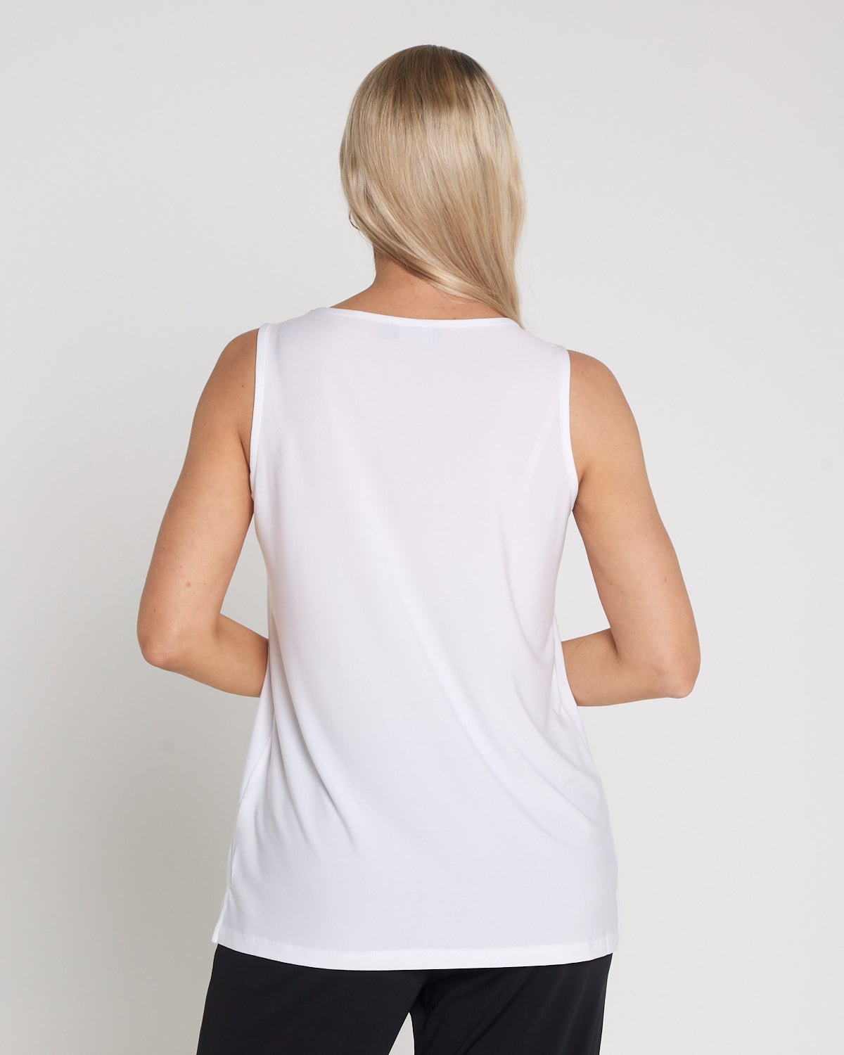 Long Line Tank - White
