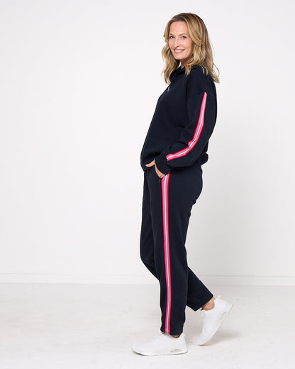 Lover 1/4 Zip Top - Navy