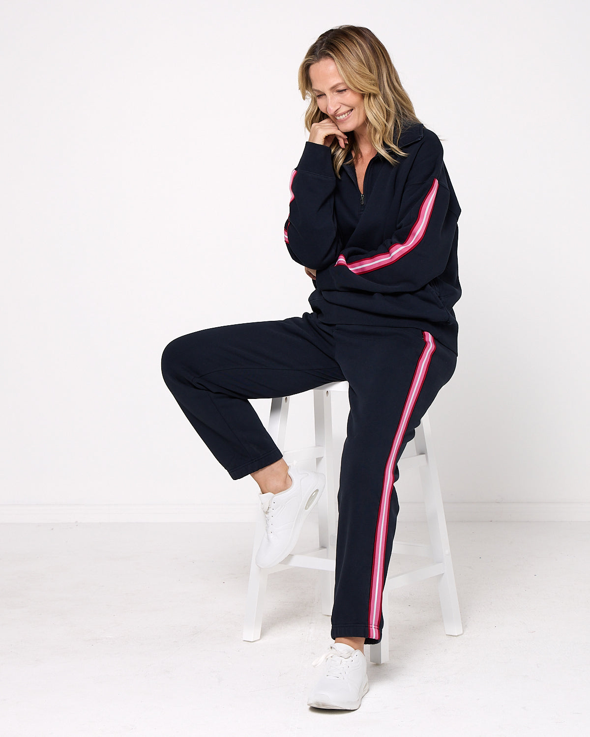 Lover 1/4 Zip Top - Navy