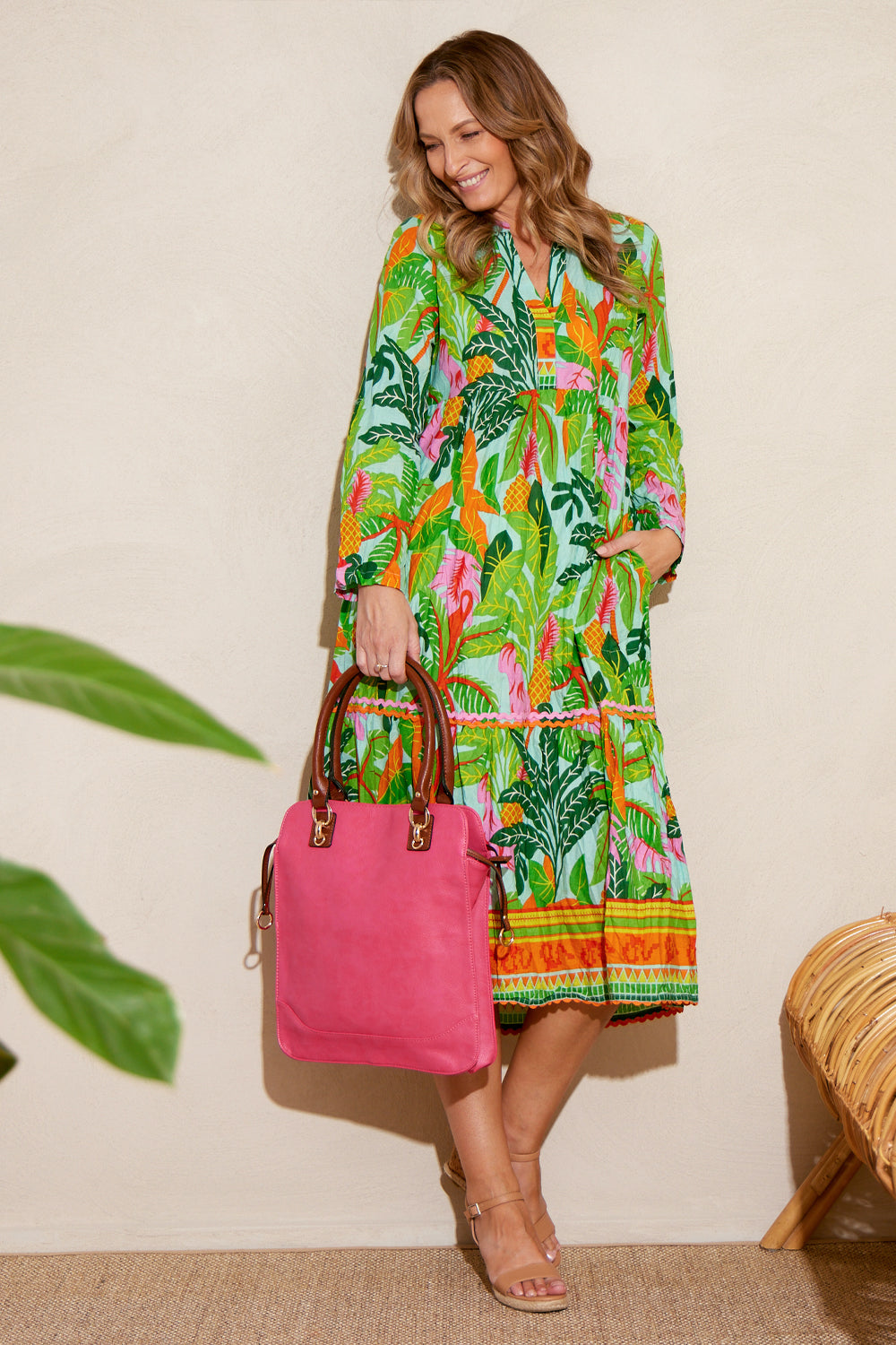 New York Tote Bag - Rose/Pink