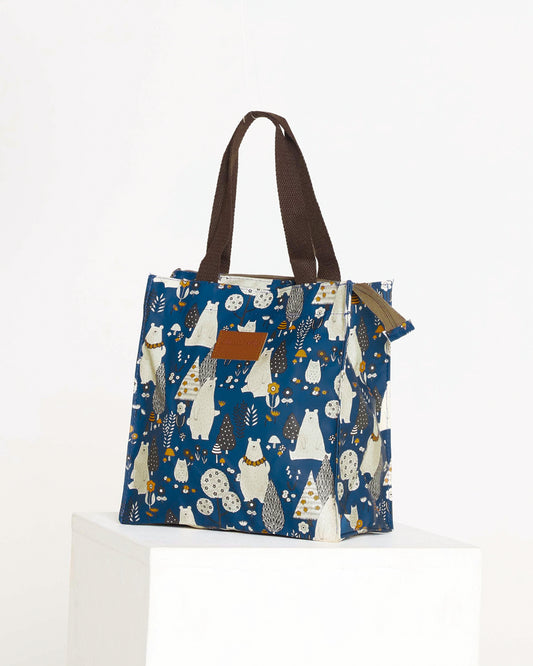 Woodland Bears Lunch Bag – Midnight Blue