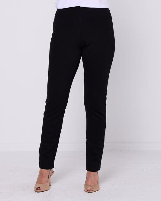 Lux Fleece Ponti Pant - Black