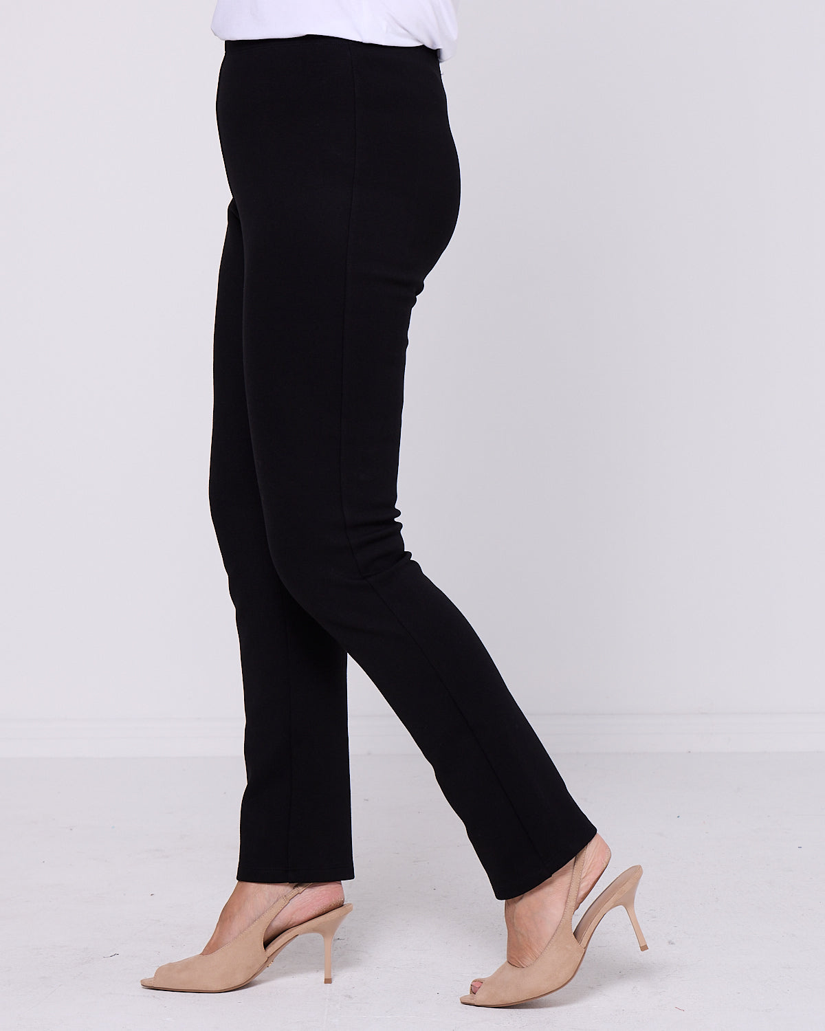 Lux Fleece Ponte Pant - Black