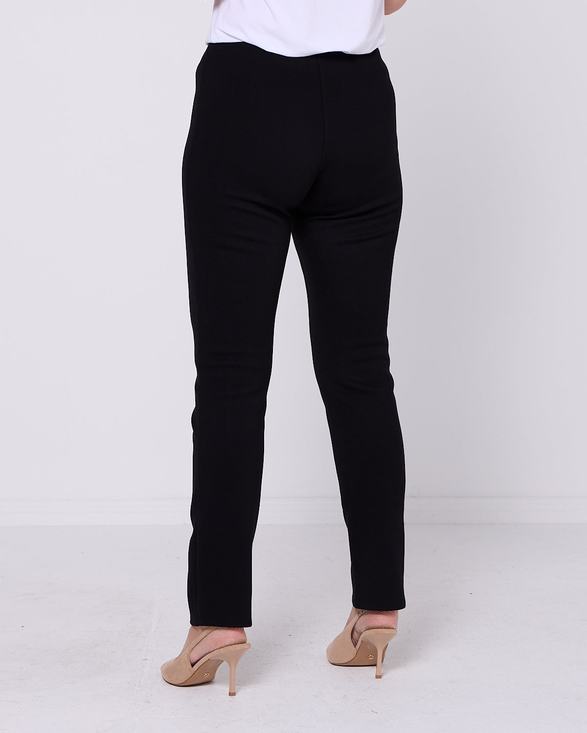 Lux Fleece Ponte Pant - Black