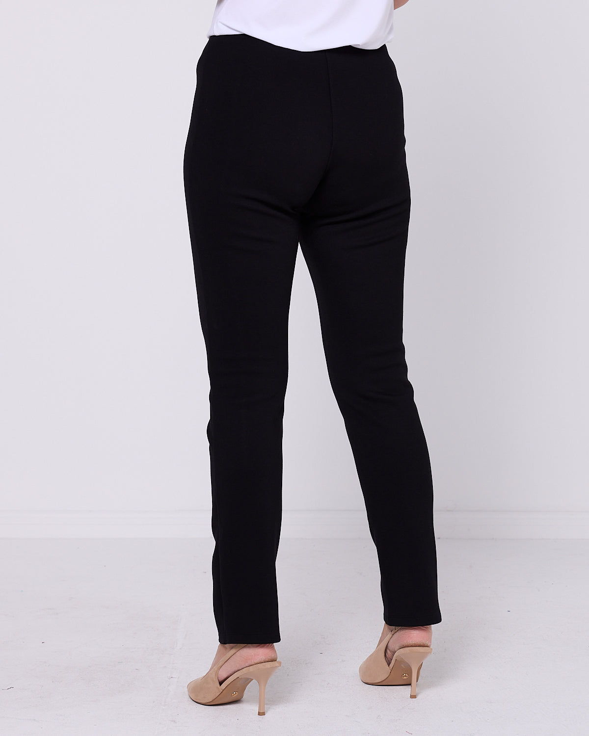 Lux Fleece Ponte Pant - Black