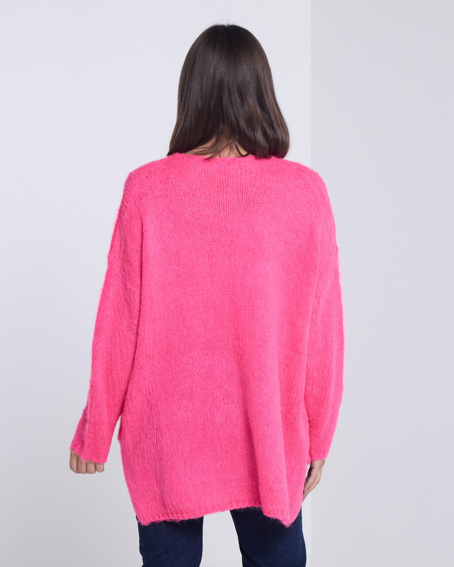 Lyon Relaxed Jumper - Hot Pink