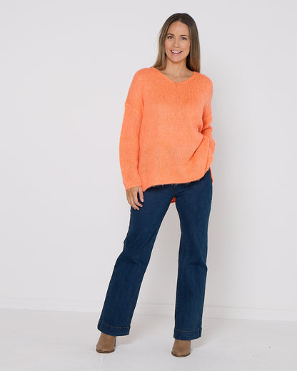 Lyon Relaxed Jumper - Orange