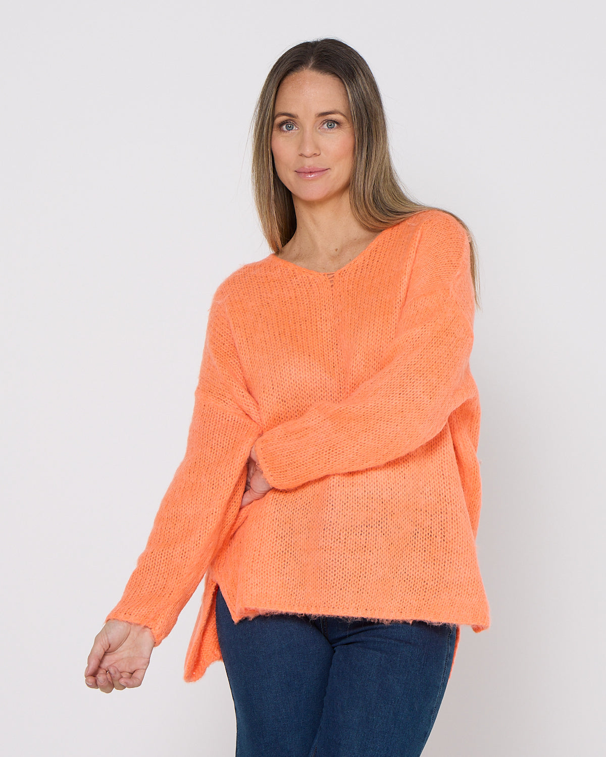 Lyon Relaxed Jumper - Orange