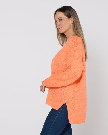 Lyon Relaxed Jumper - Orange