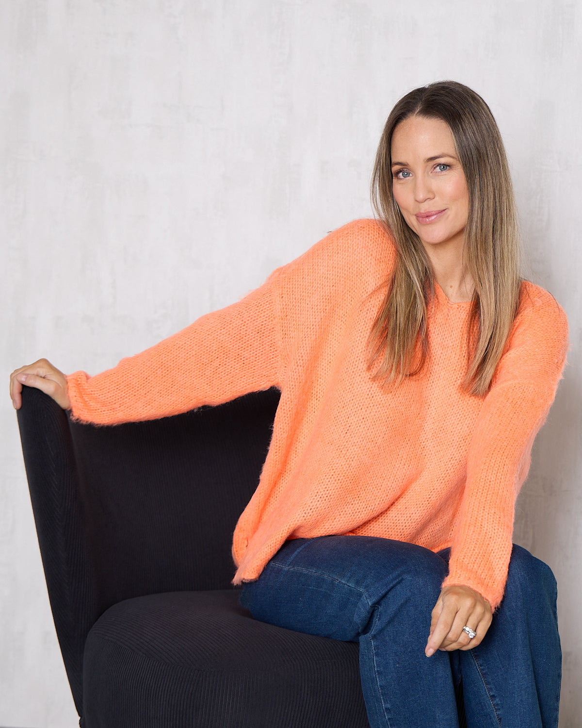Lyon Relaxed Jumper - Orange