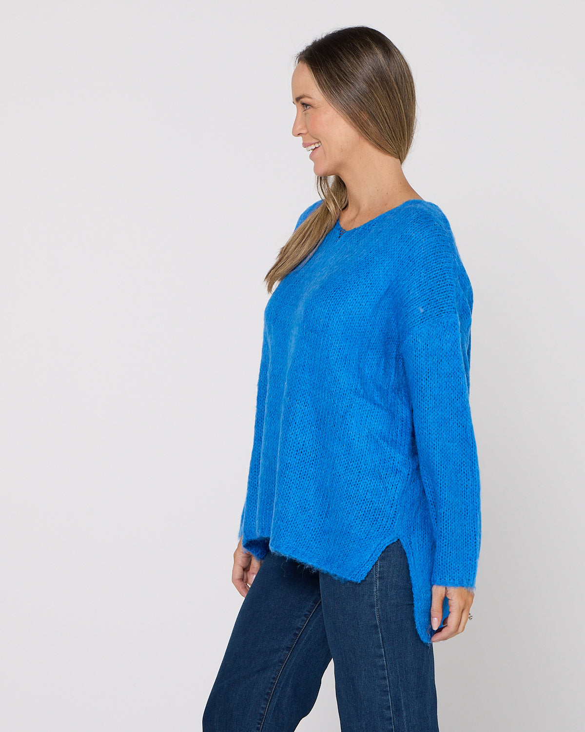 Lyon Relaxed Jumper - Cobalt