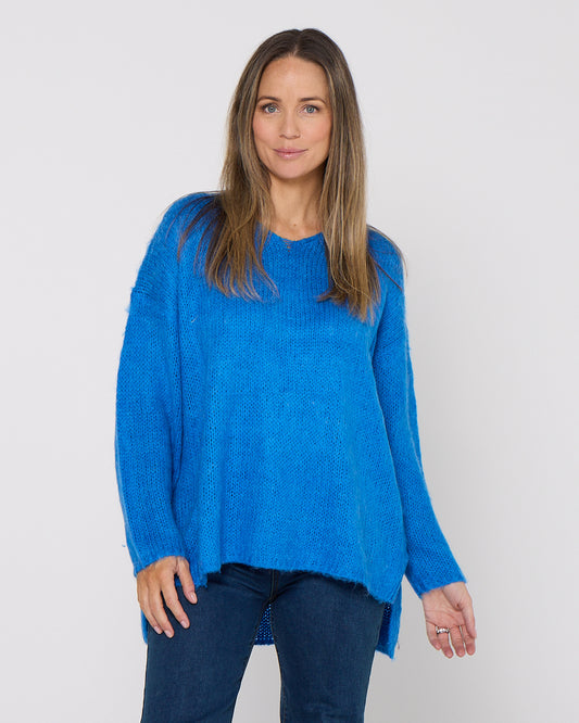 Lyon Relaxed Jumper - Cobalt