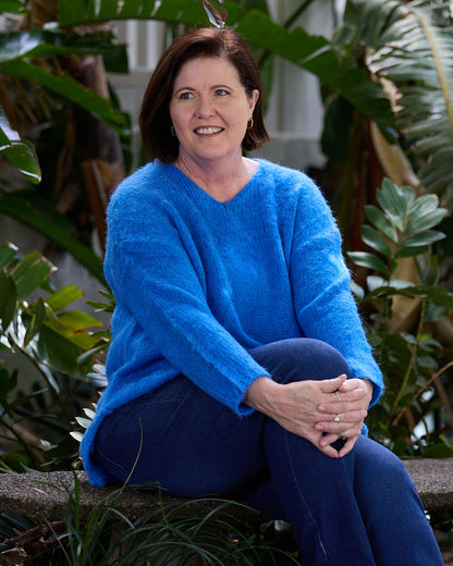 Lyon Relaxed Jumper - Cobalt