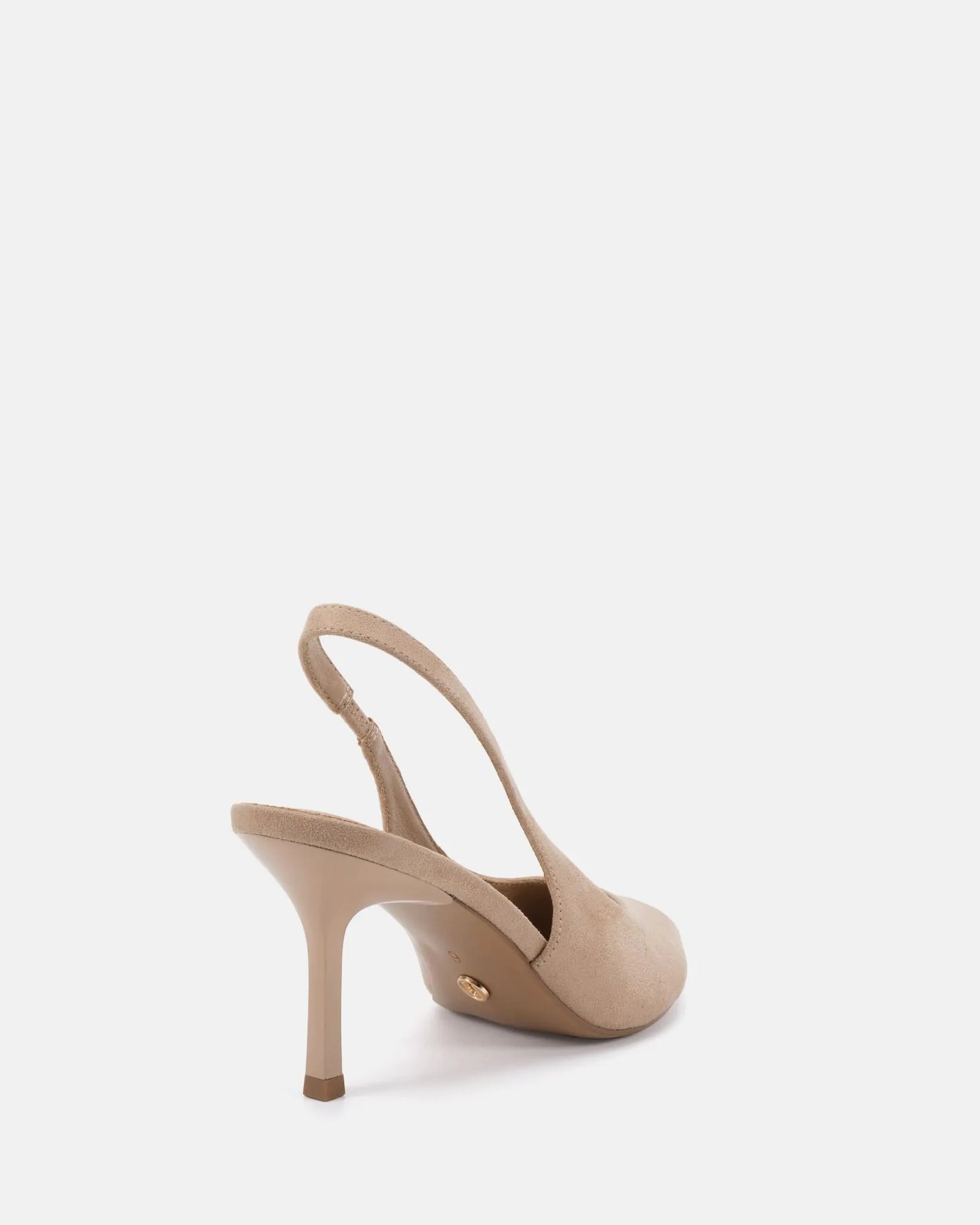 Marcella Heel - Neutral Suede