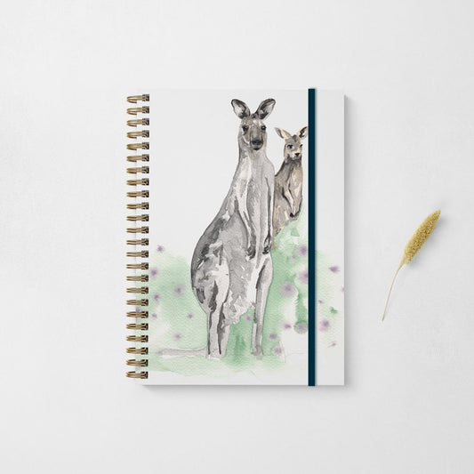 Kangaroo Notebook by Meg Hawkins