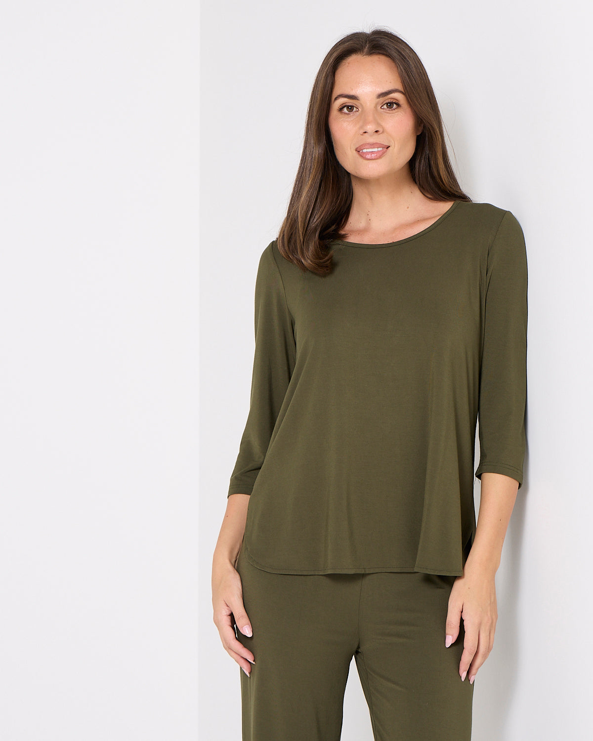 Charlie Bamboo Top - Khaki