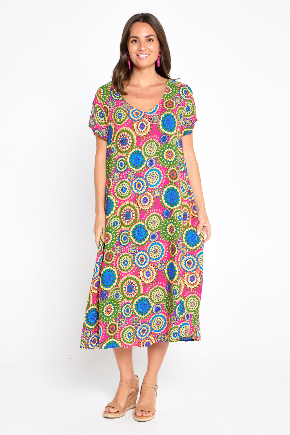 Maeve Dress Pink Kaleidoscope