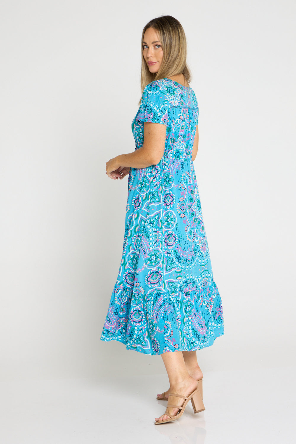 Mahlia Dress - Evie Aqua