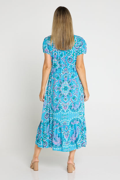 Mahlia Dress - Evie Aqua