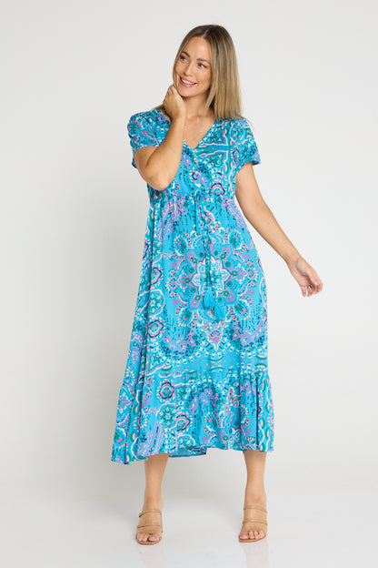 Mahlia Dress - Evie Aqua