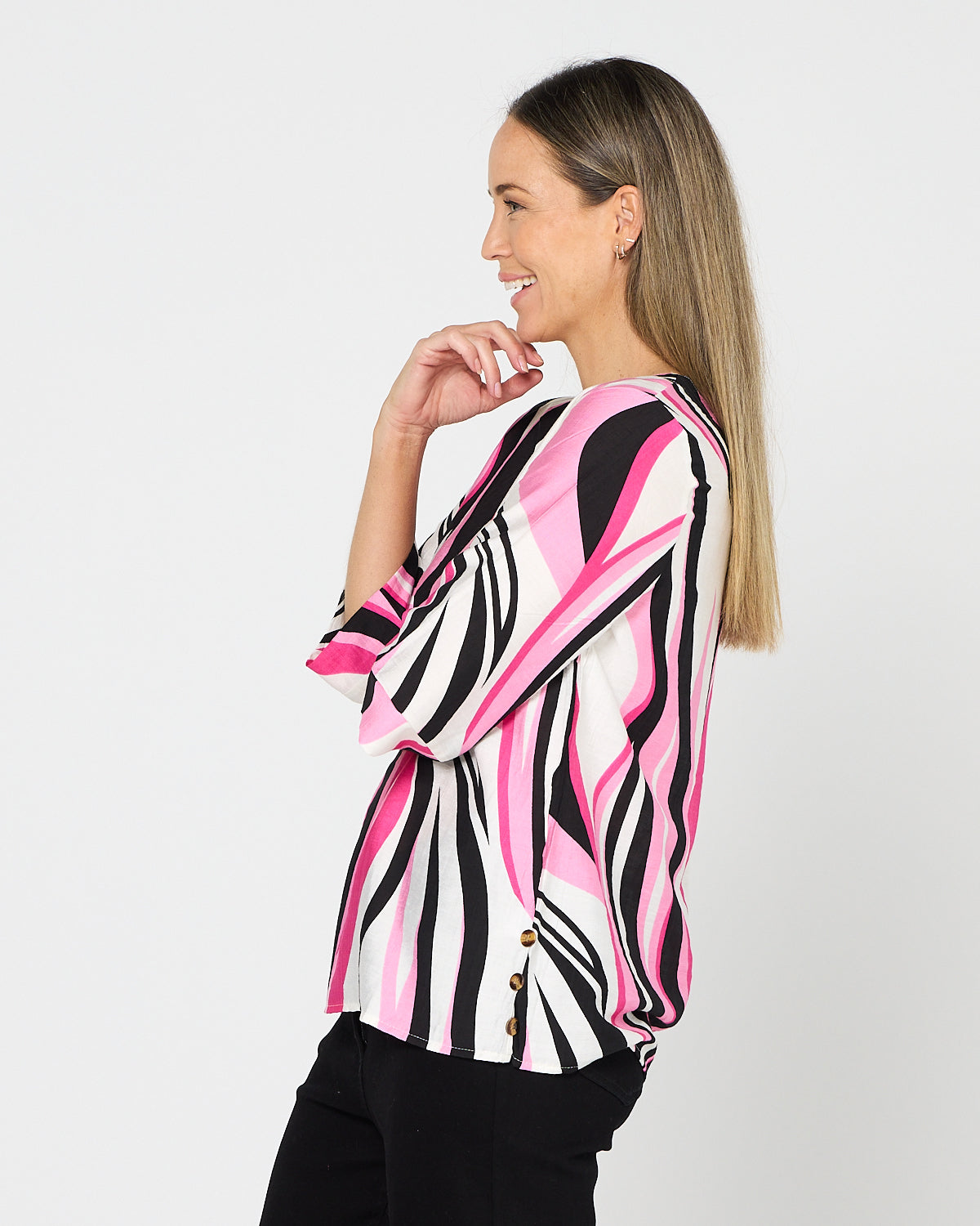 Brisa Top - Pink Flame
